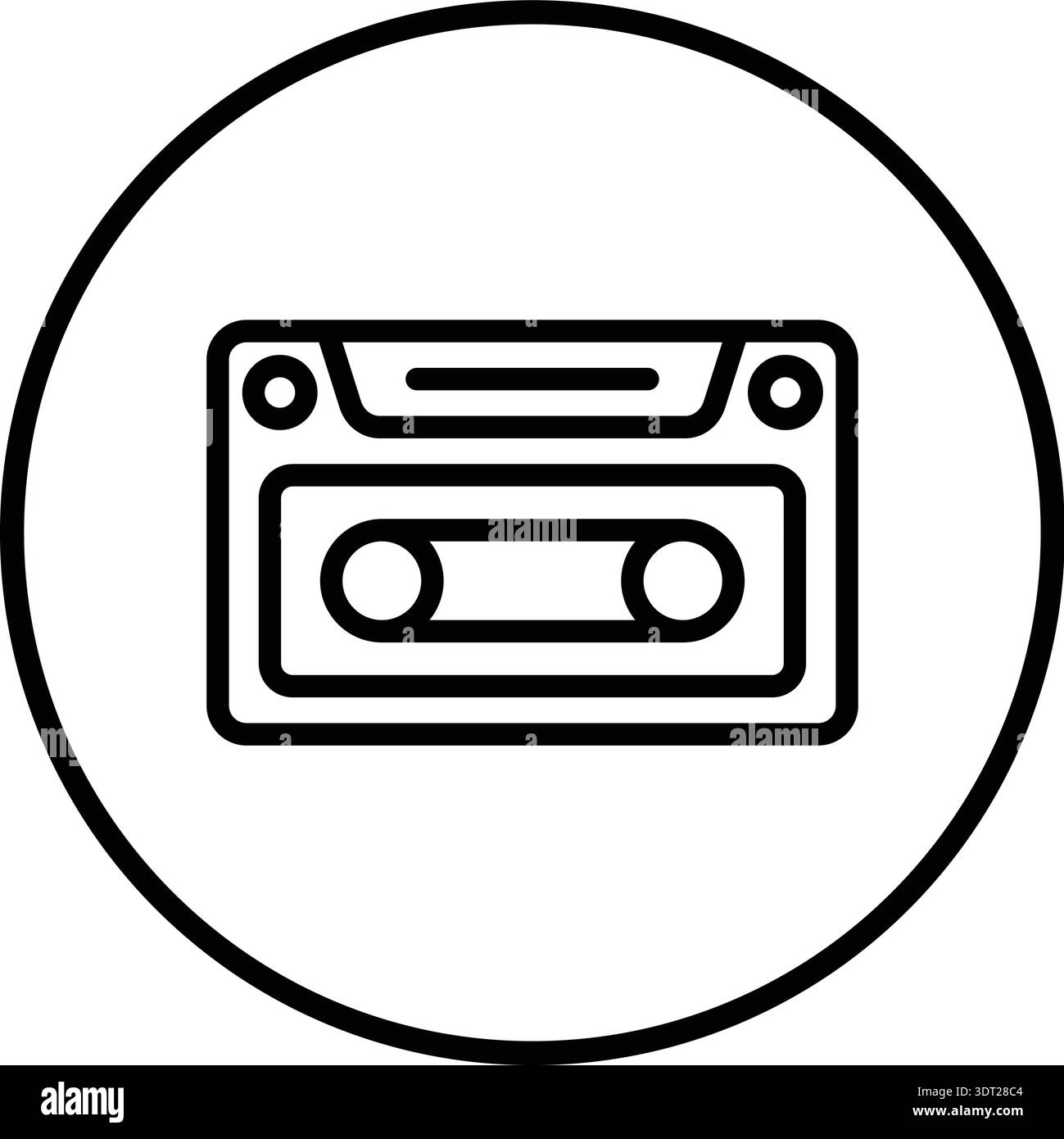 Casette Vector Icon Design Illustration Stock Vector