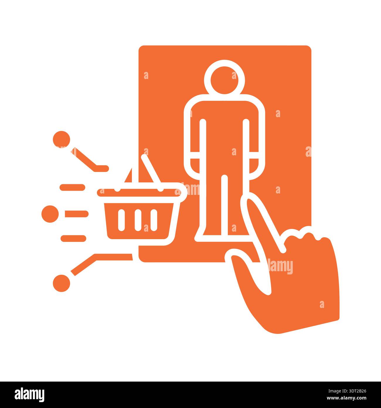 Customer behavior analytics color flat icon for digital and print ...