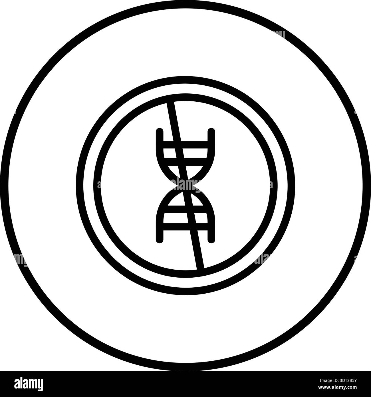 No gmo Vector Icon Design Illustration Stock Vector
