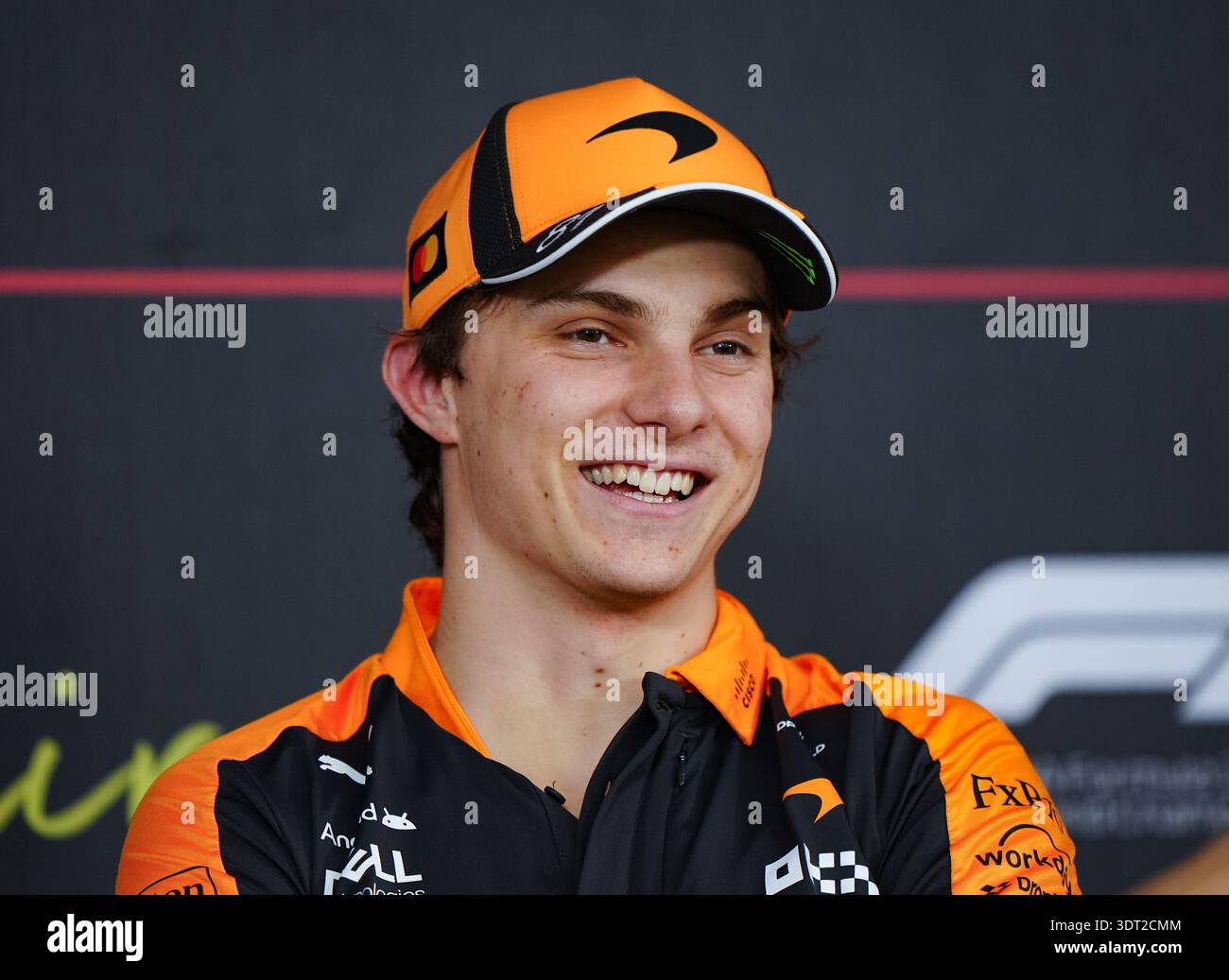 McLaren's Oscar Piastri during a press conference on day three of ...