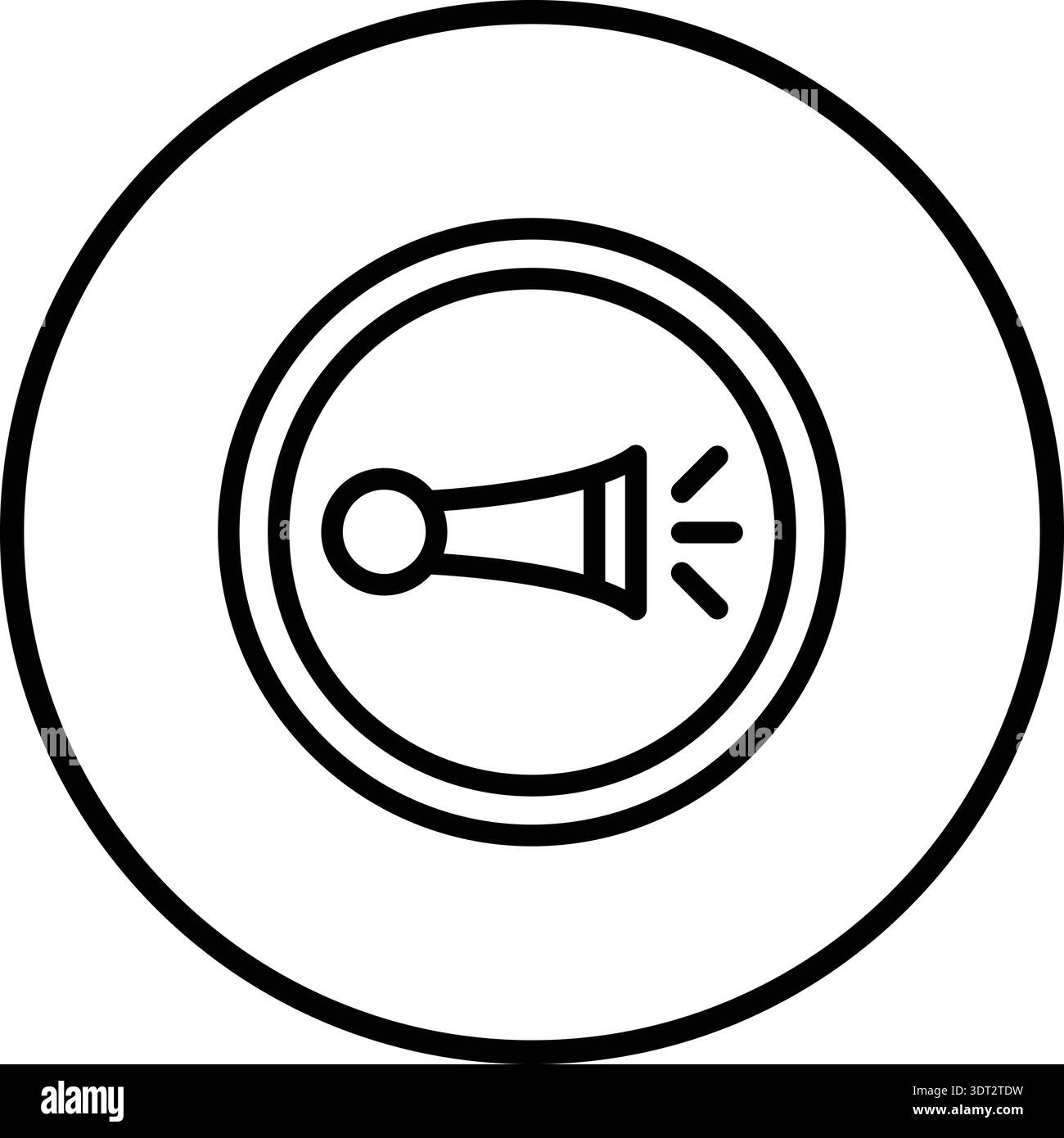 Horn Vector Icon Design Illustration Stock Vector