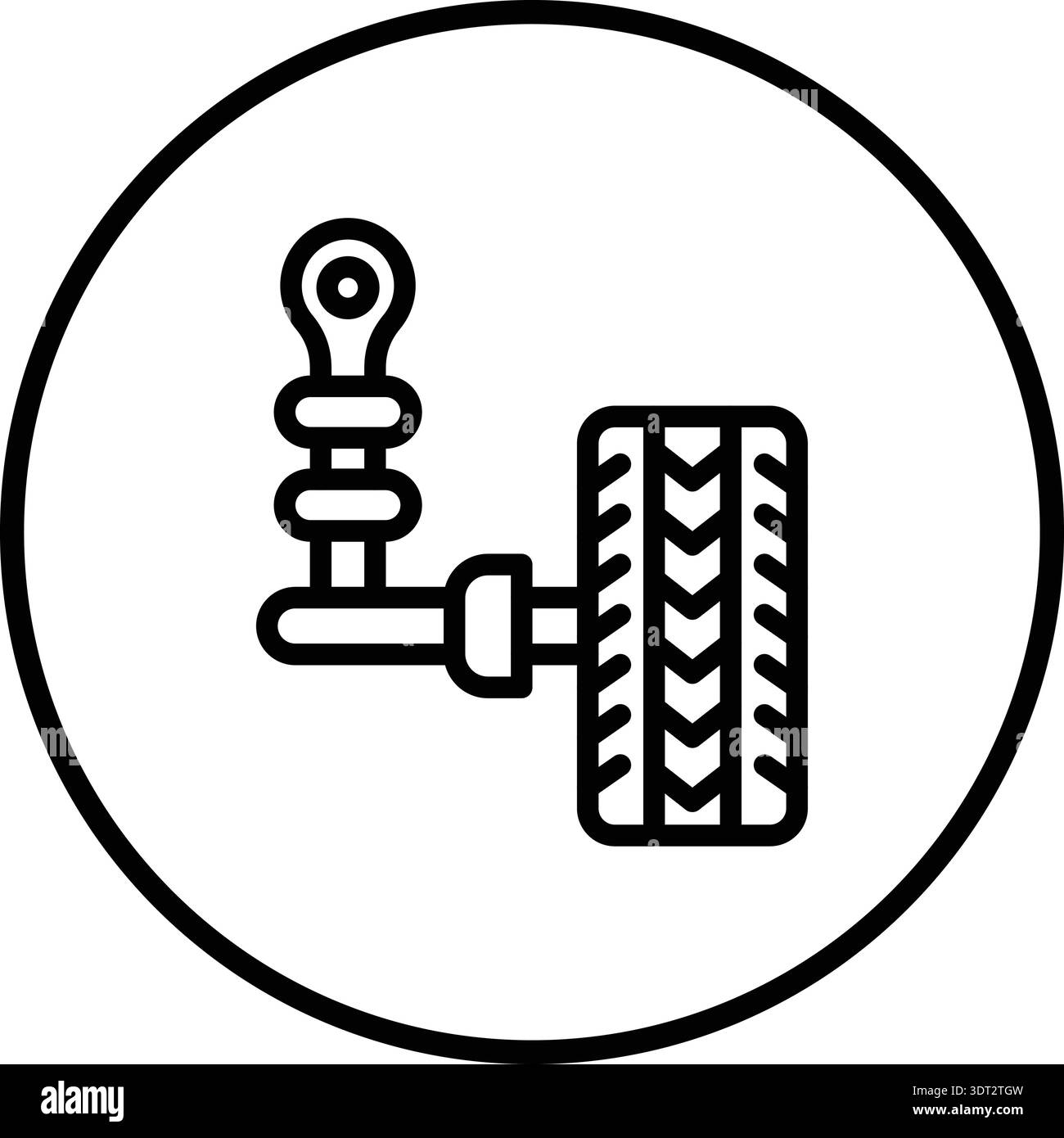 Auto suspension Vector Icon Design Illustration Stock Vector