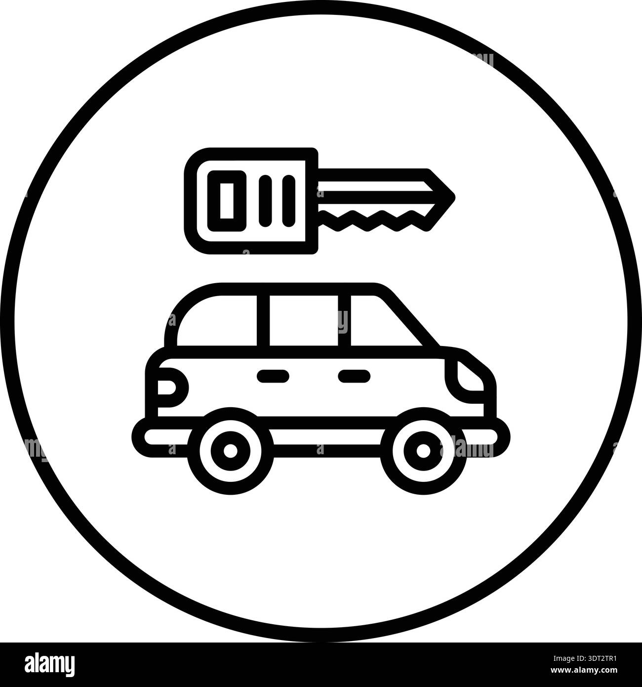 Key Vector Icon Design Illustration Stock Vector