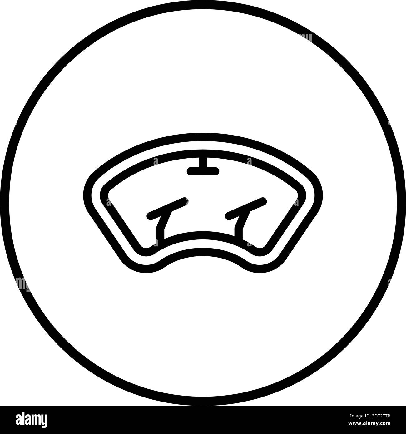 Windscreen Vector Icon Design Illustration Stock Vector