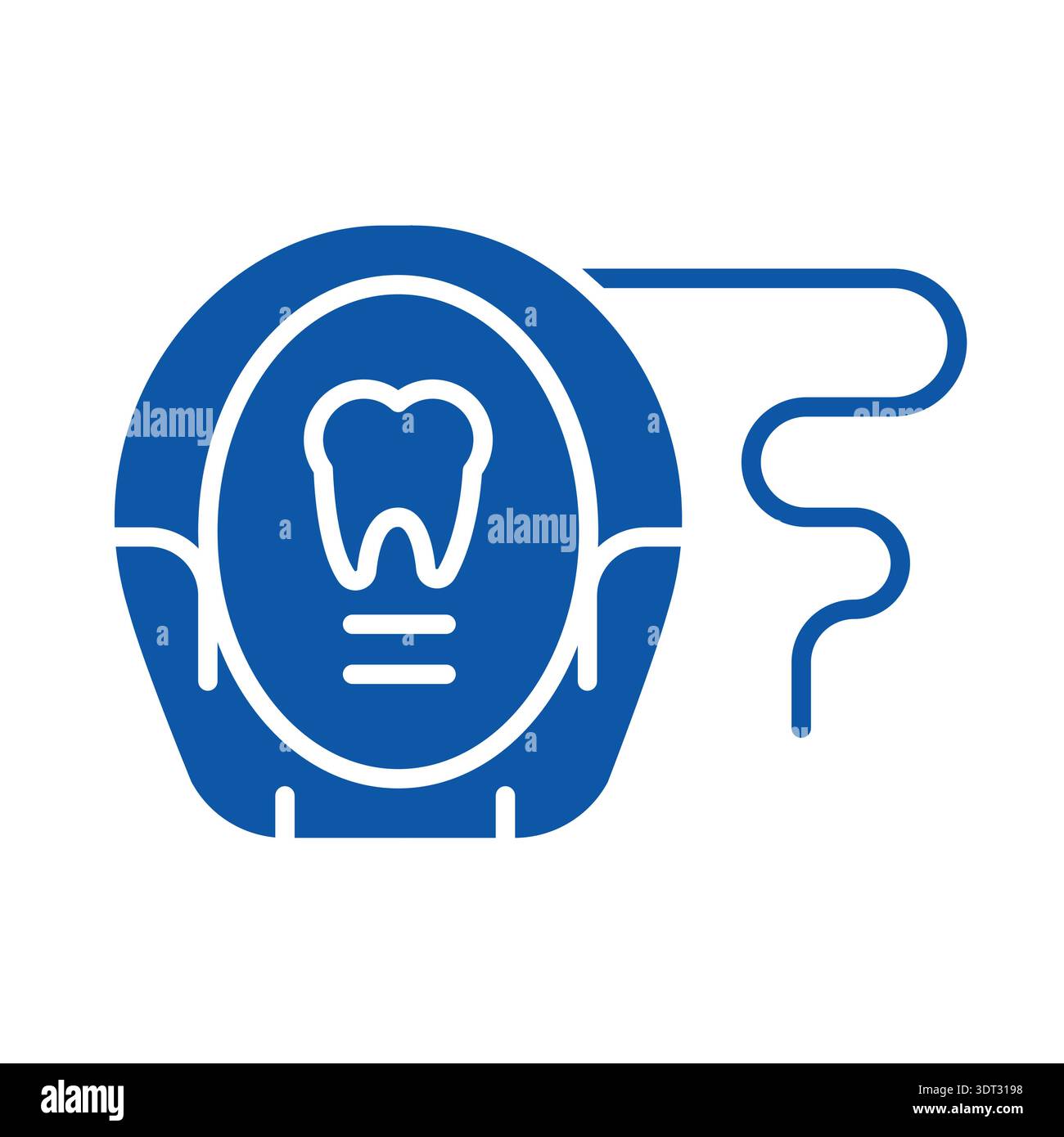 dental floss color flat icon for digital and print projects. PFAS ...