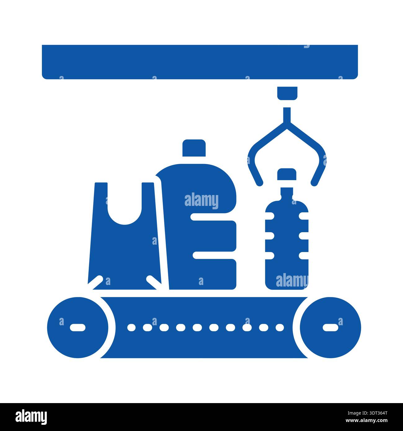 Plastics manufacturing color flat icon for digital and print projects ...