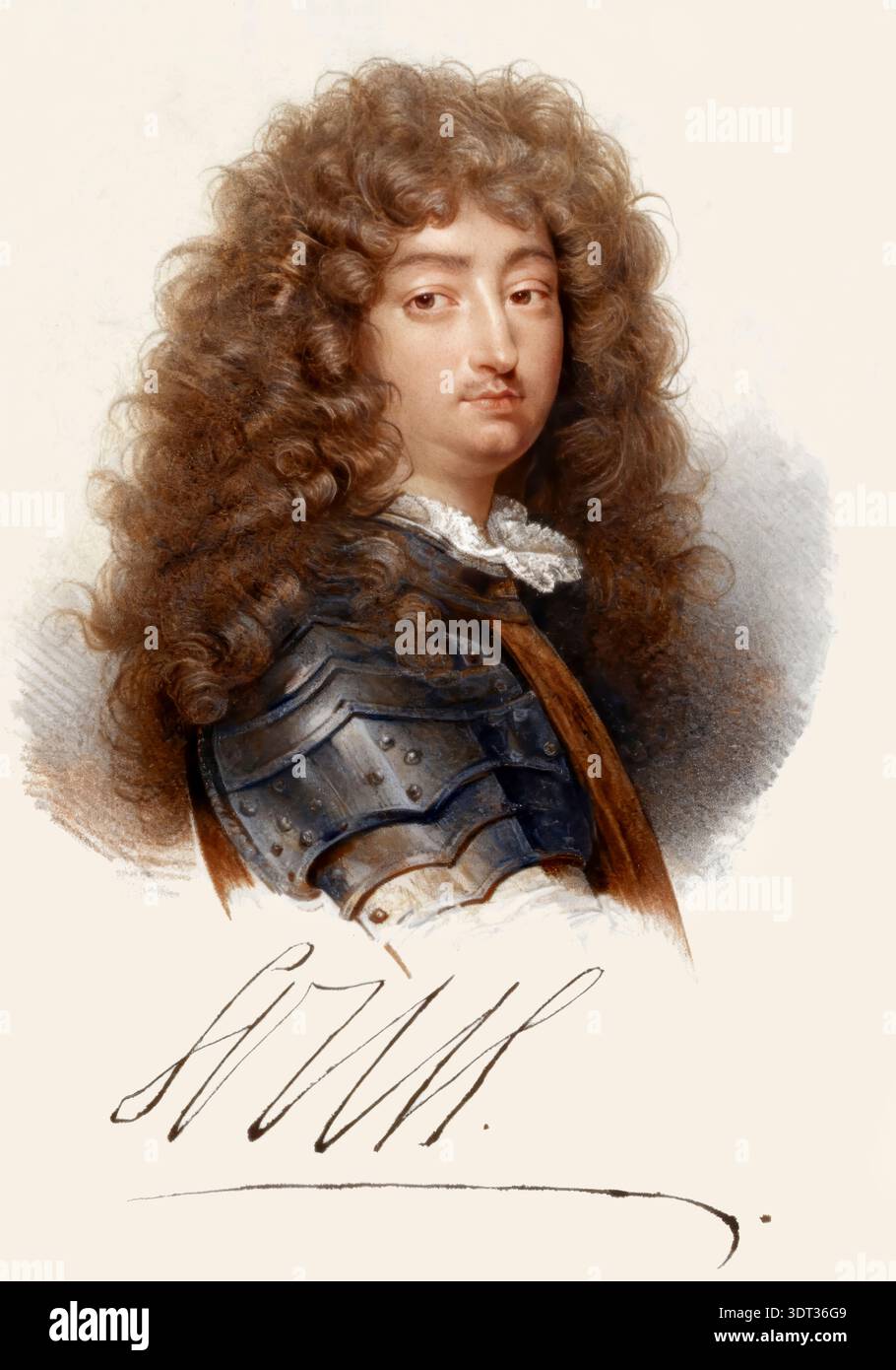 Louis XIV, 1638-1715, Louis the Great, Sun King, Ludwig XIV., King of France Stock Photo