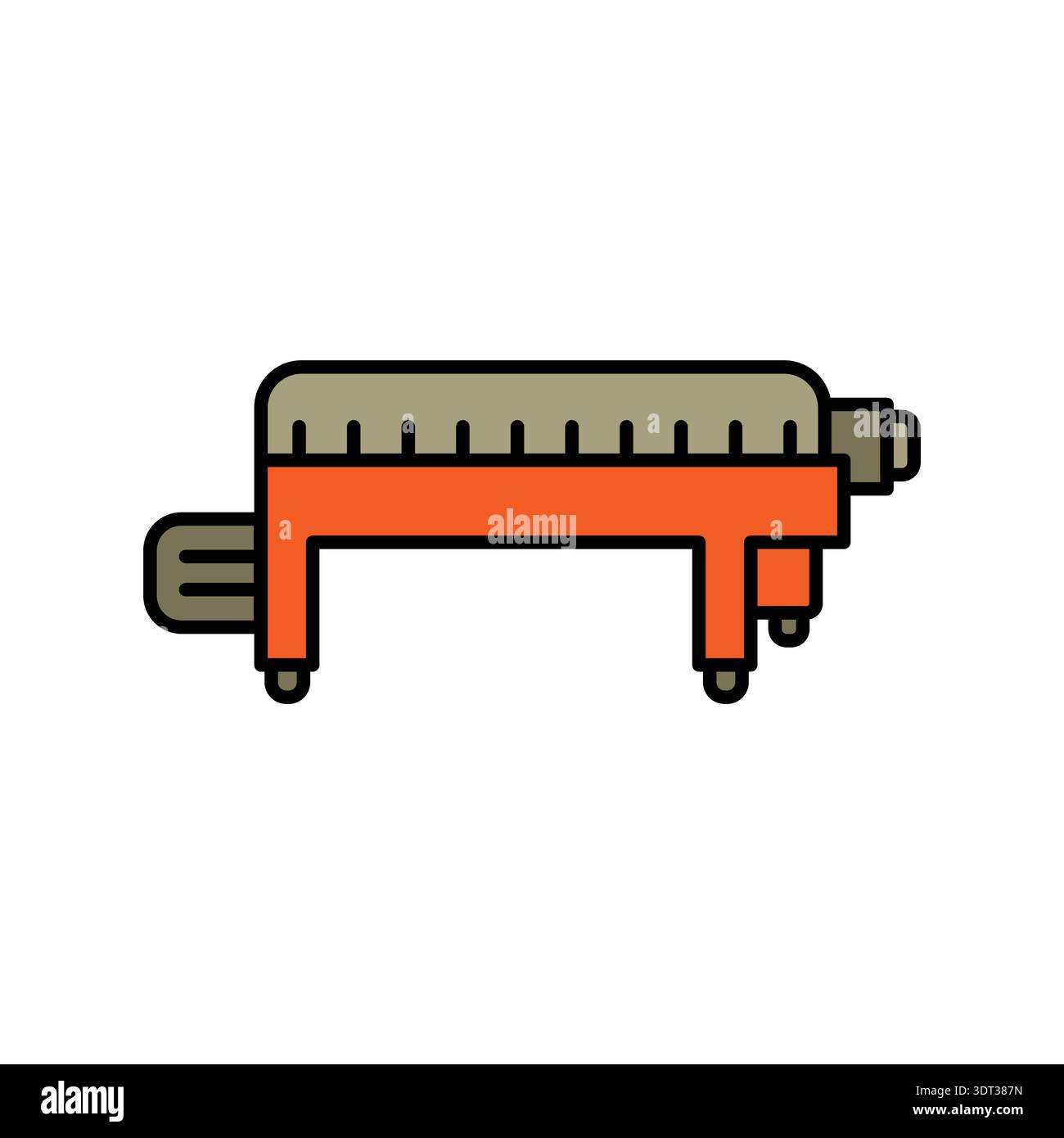 olive centrifugation color line icon. Vector isolated element. Editable stroke. Stock Vector
