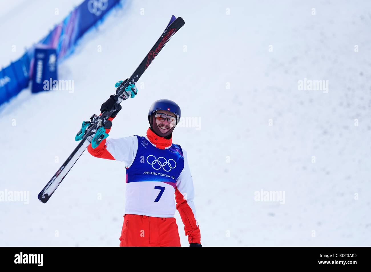 Noe Roth Designer Silver medalist Switzerland's Noe Roth celebrates after the men's ...