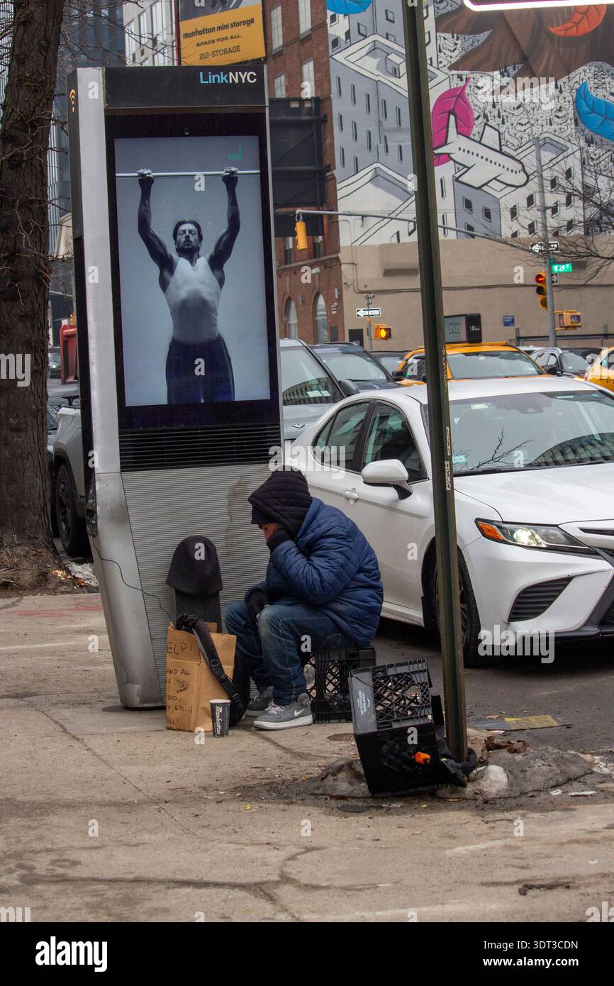 February 17, 2026, New York, New York, USA: Homeless in New York City ...