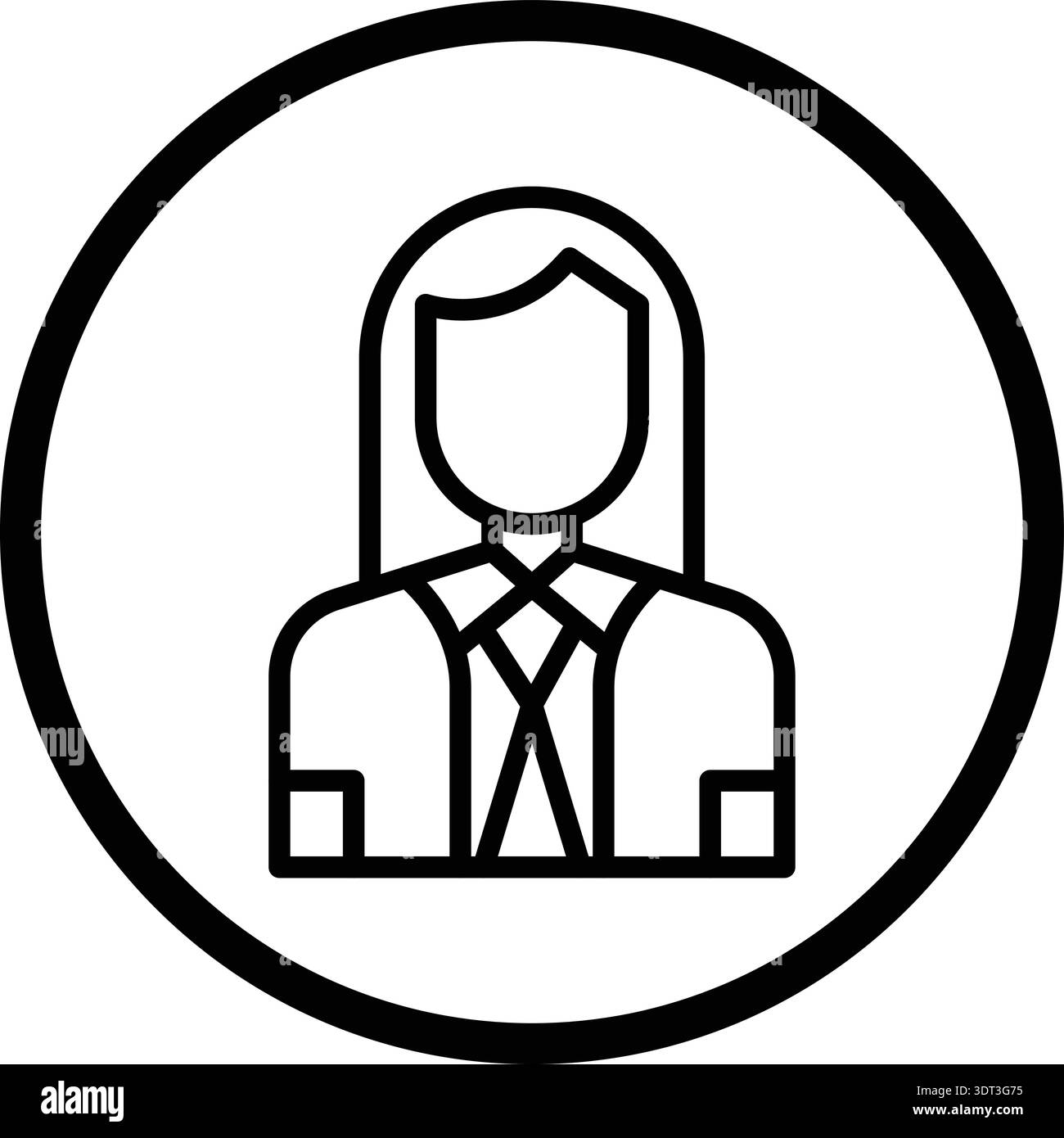Company Secertary Vector Icon Design Illustration Stock Vector