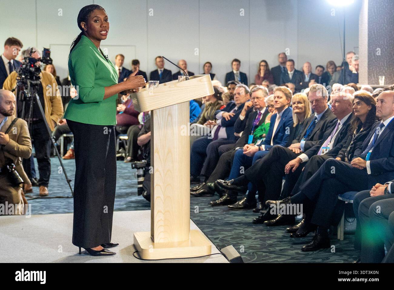 Conservative party leader Kemi Badenoch addresses the Scottish ...