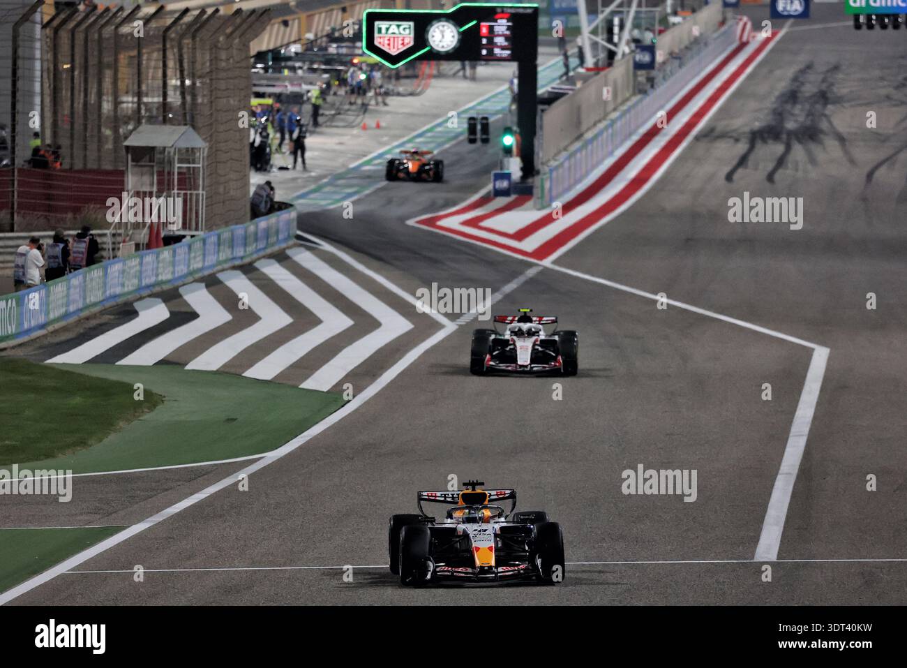 Vcarb Bahrain Testing Arvid Lindblad (GBR) Racing Bulls Formula One Team VCARB 03 leaves the ...