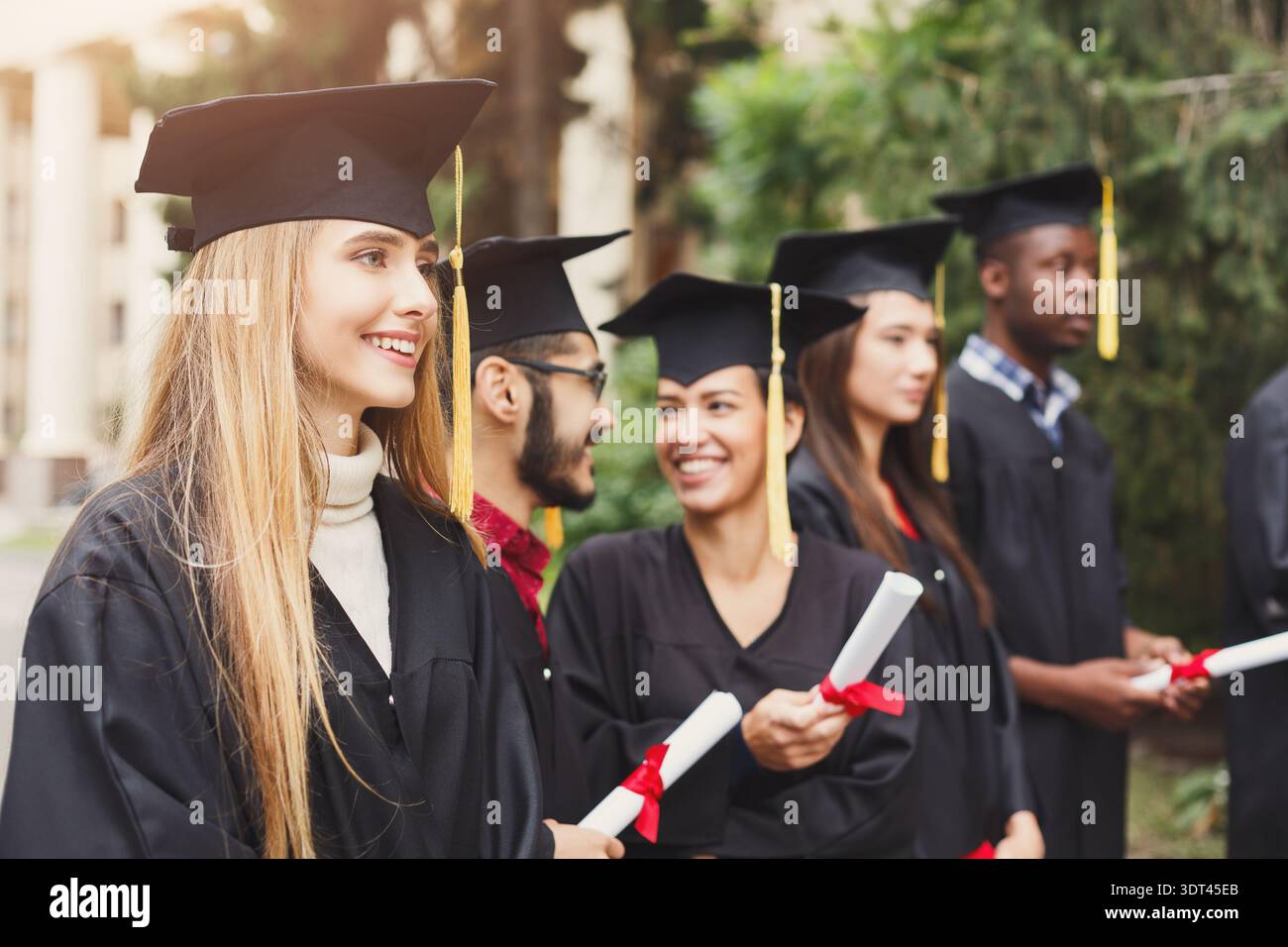 Graduation Ceremony Collage Showing Students Celebrating Their ...