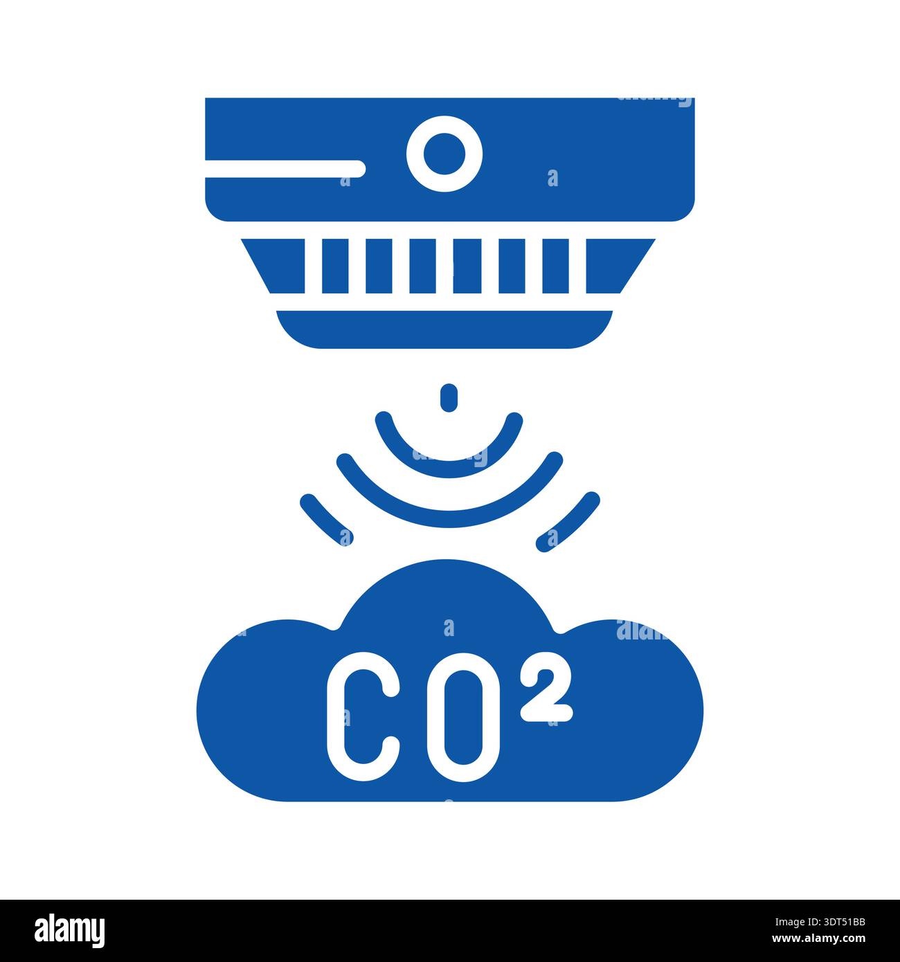 gas sensor black flat icon for digital and print projects. Minimal ...