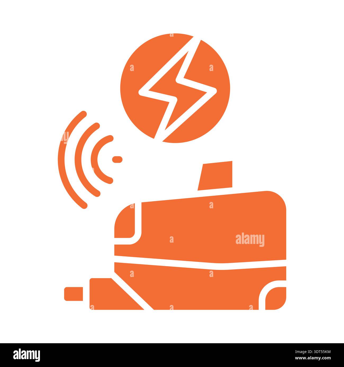tilt sensor color flat icon for digital and print projects. Minimal ...