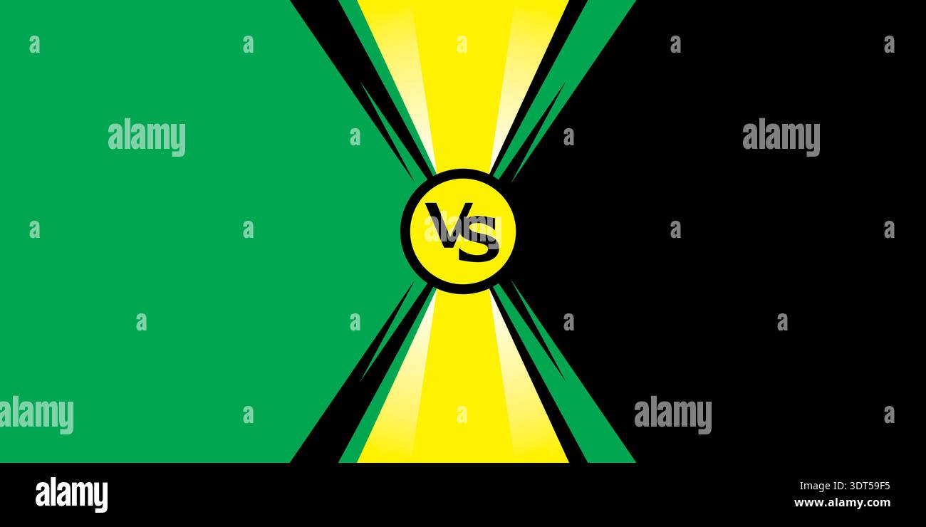 VS Background Vector Design. Boxing match versus template Stock Vector