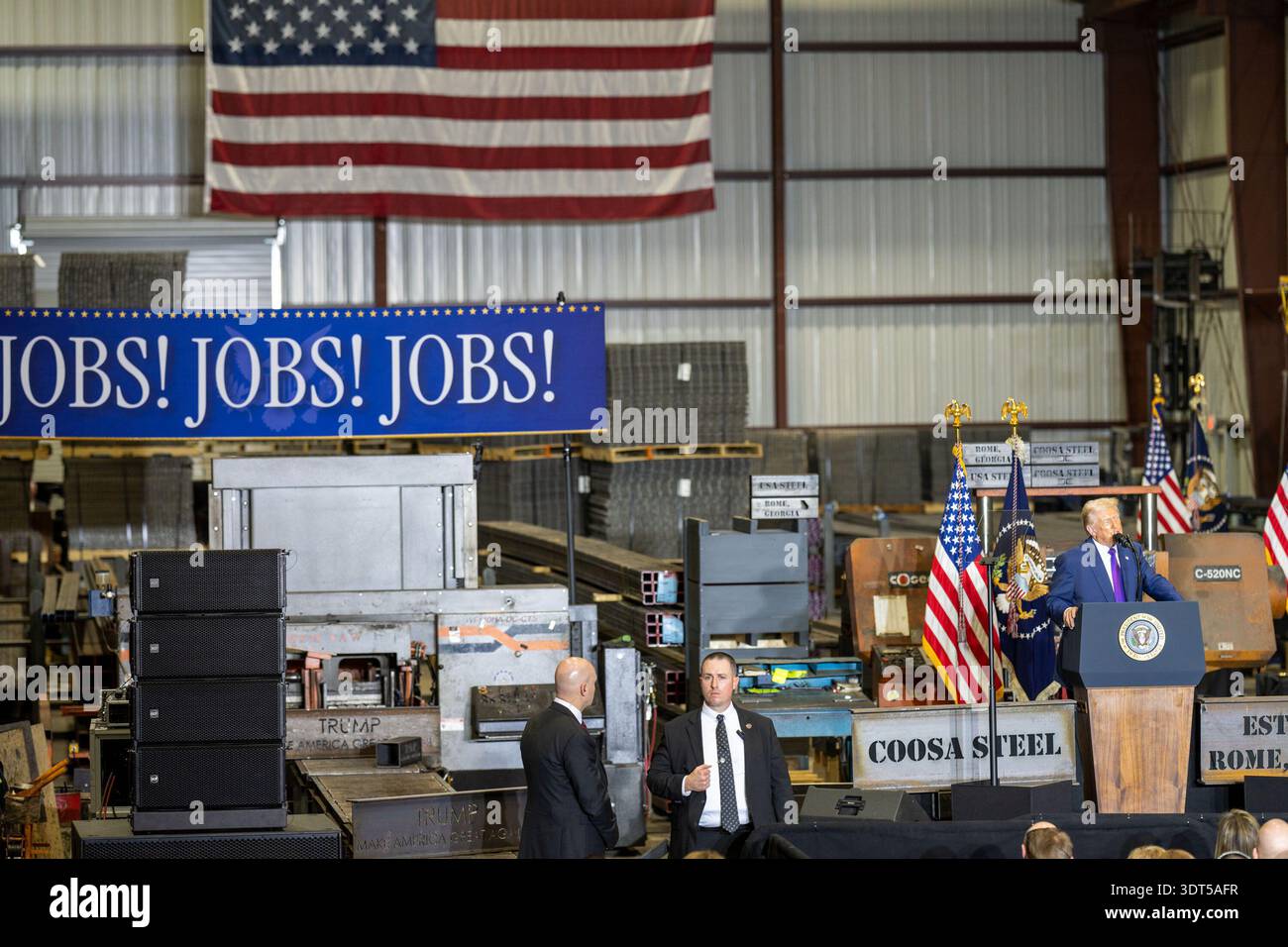 Trump Rome Ga Rome; Georgia; USA; 19 Feb 2026: Donald Trump rally at Coosa Steel ...