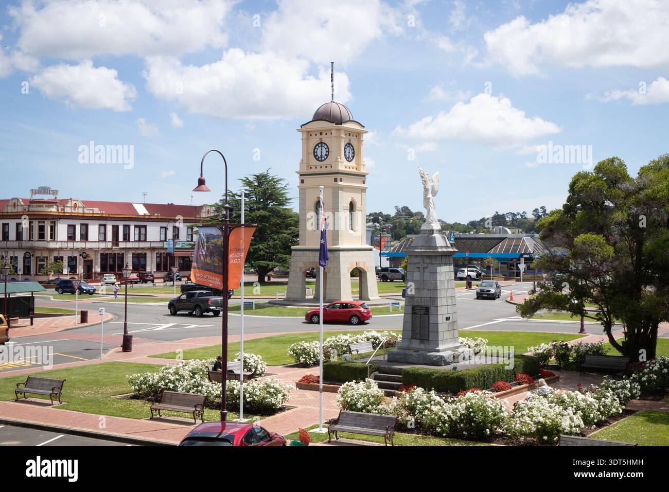 Manchester Square in Feilding, New Zealand Stock Photo