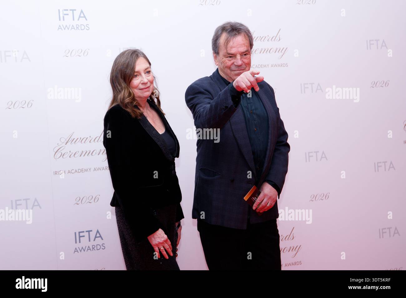 Dublin, Ireland – 20th February 2026 – Brenda Rawn and Neil Jordan on ...