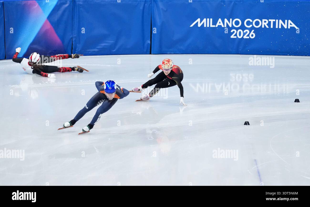 Jing Ru Yang (260220) -- MILAN, Feb. 20, 2026 (Xinhua) -- Yang Jingru of China ...