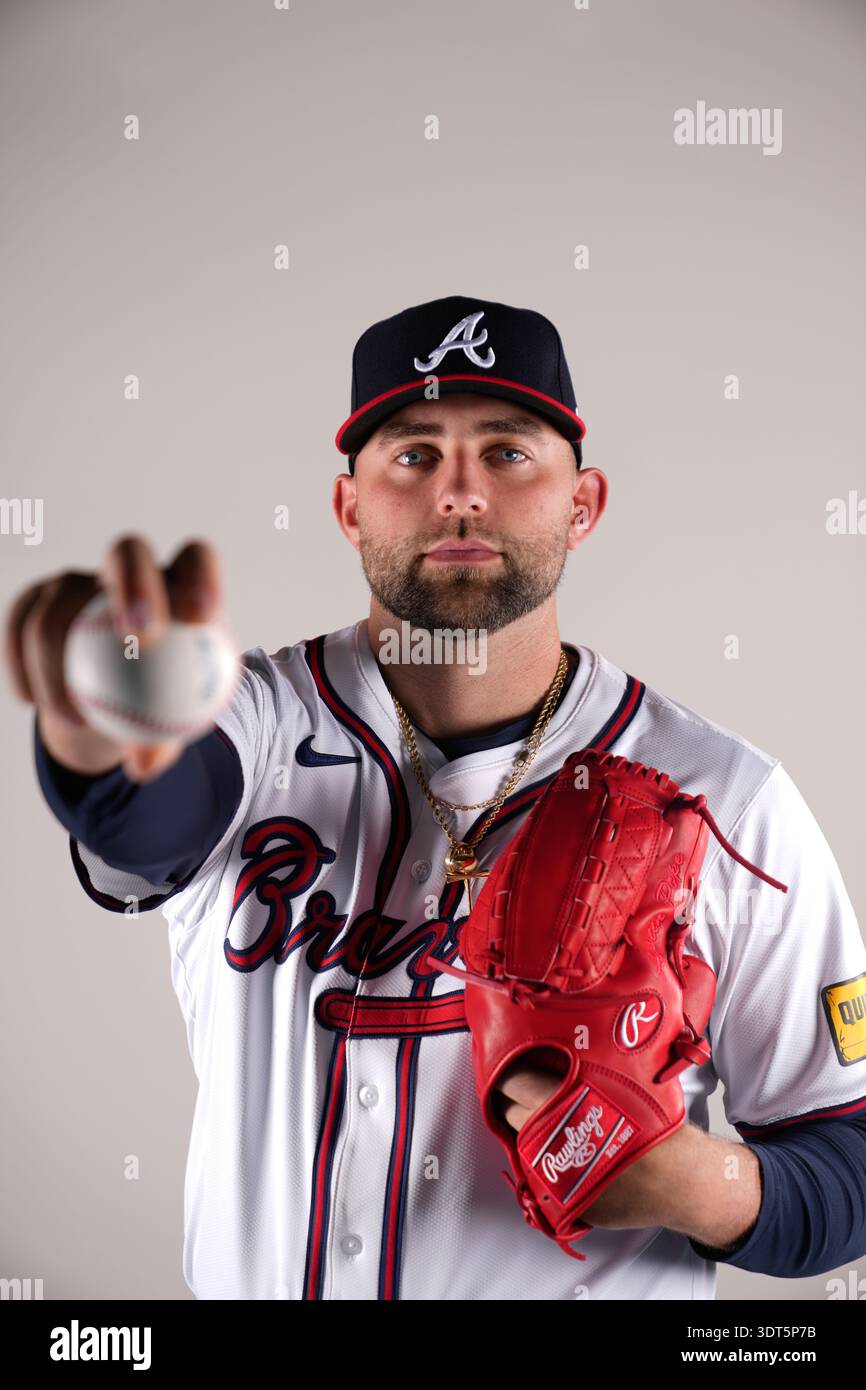 This is a 2026 photo of Austin Pope of the Atlanta Braves baseball team ...