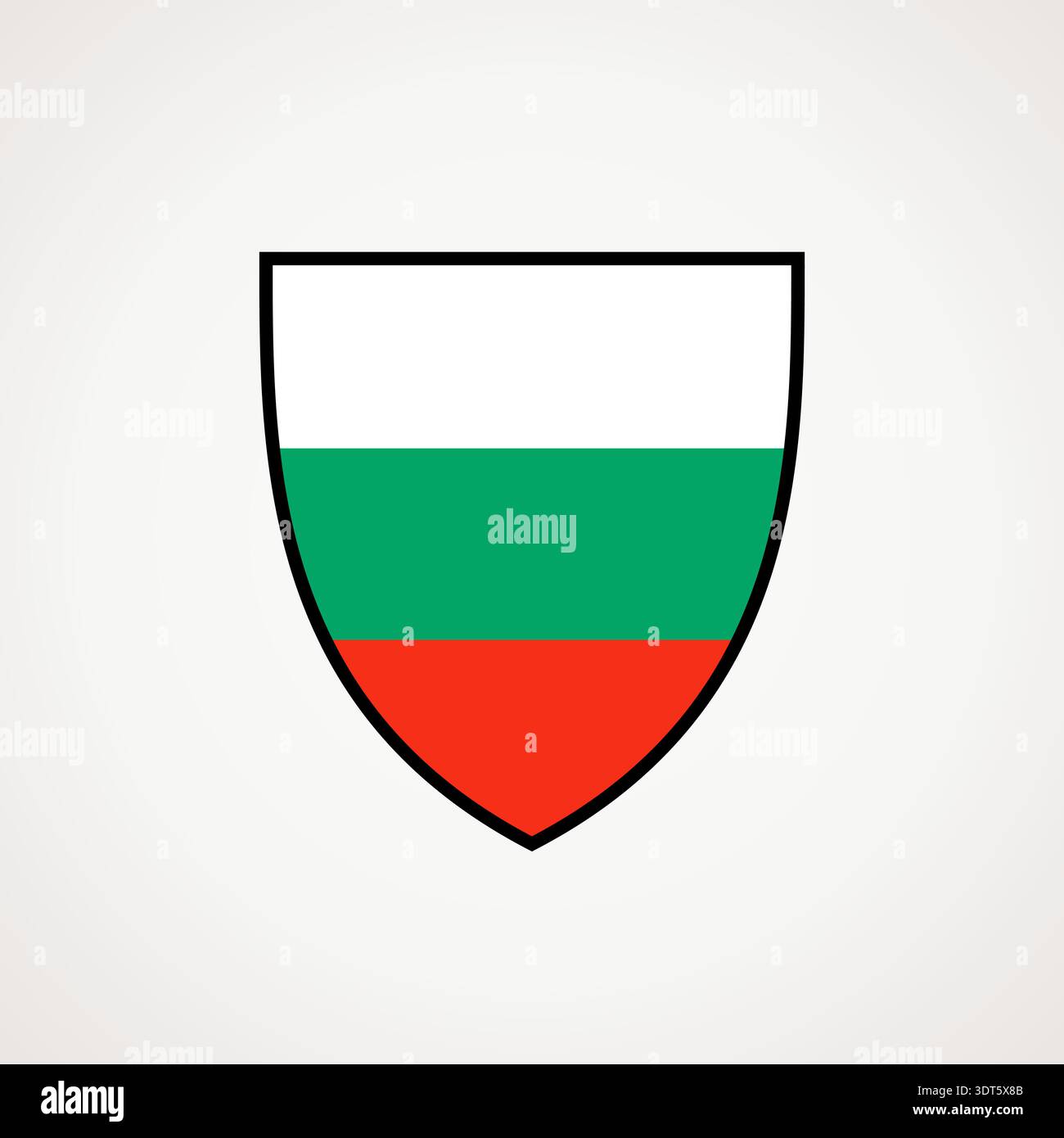 Shield with flag of Bulgaria Stock Vector