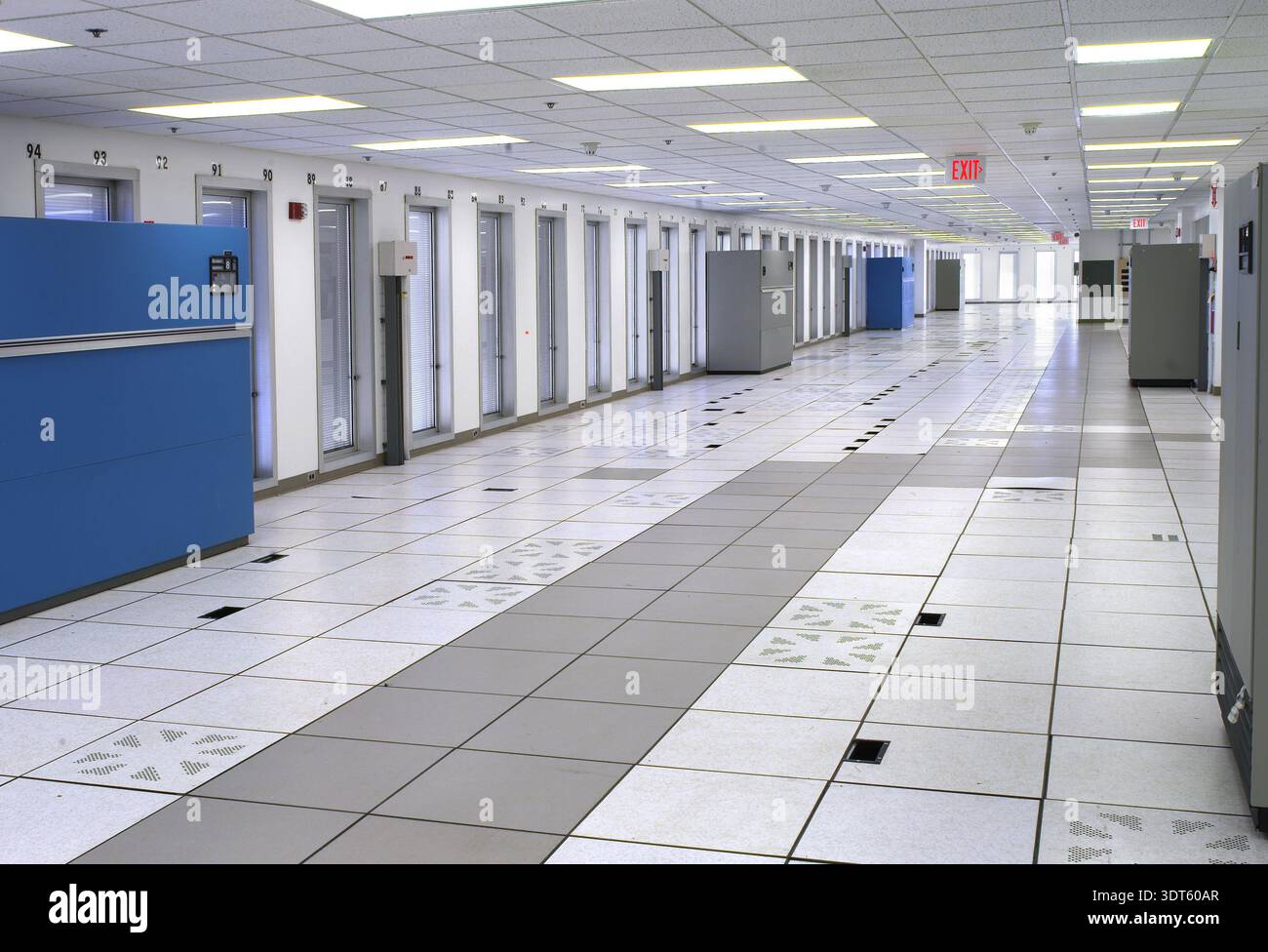 Data center before servers are installed, Pennsylvania USAdelay Stock Photo