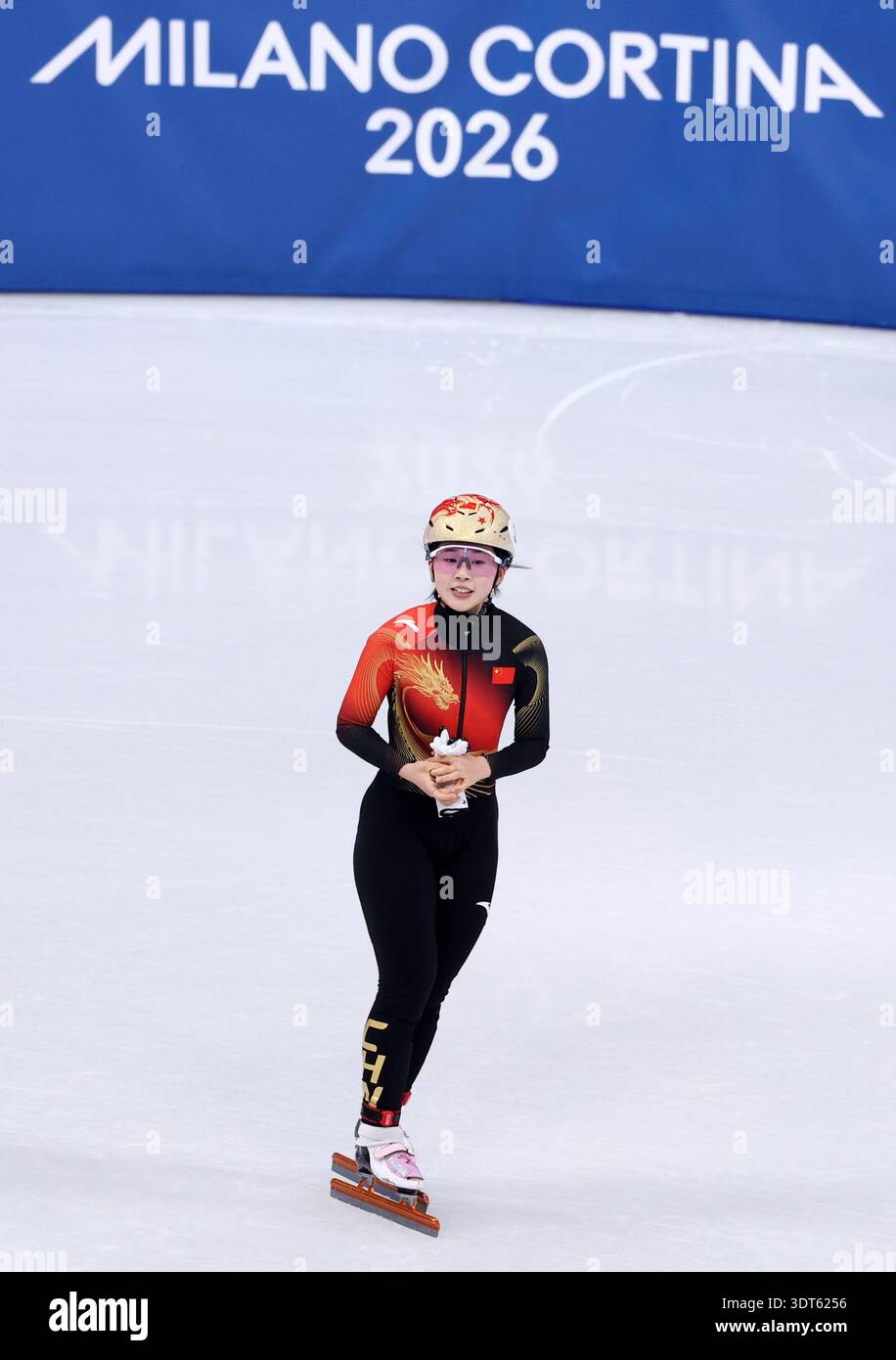 Jing Ru Yang (260220) -- MILAN, Feb. 20, 2026 (Xinhua) -- Yang Jingru of China ...