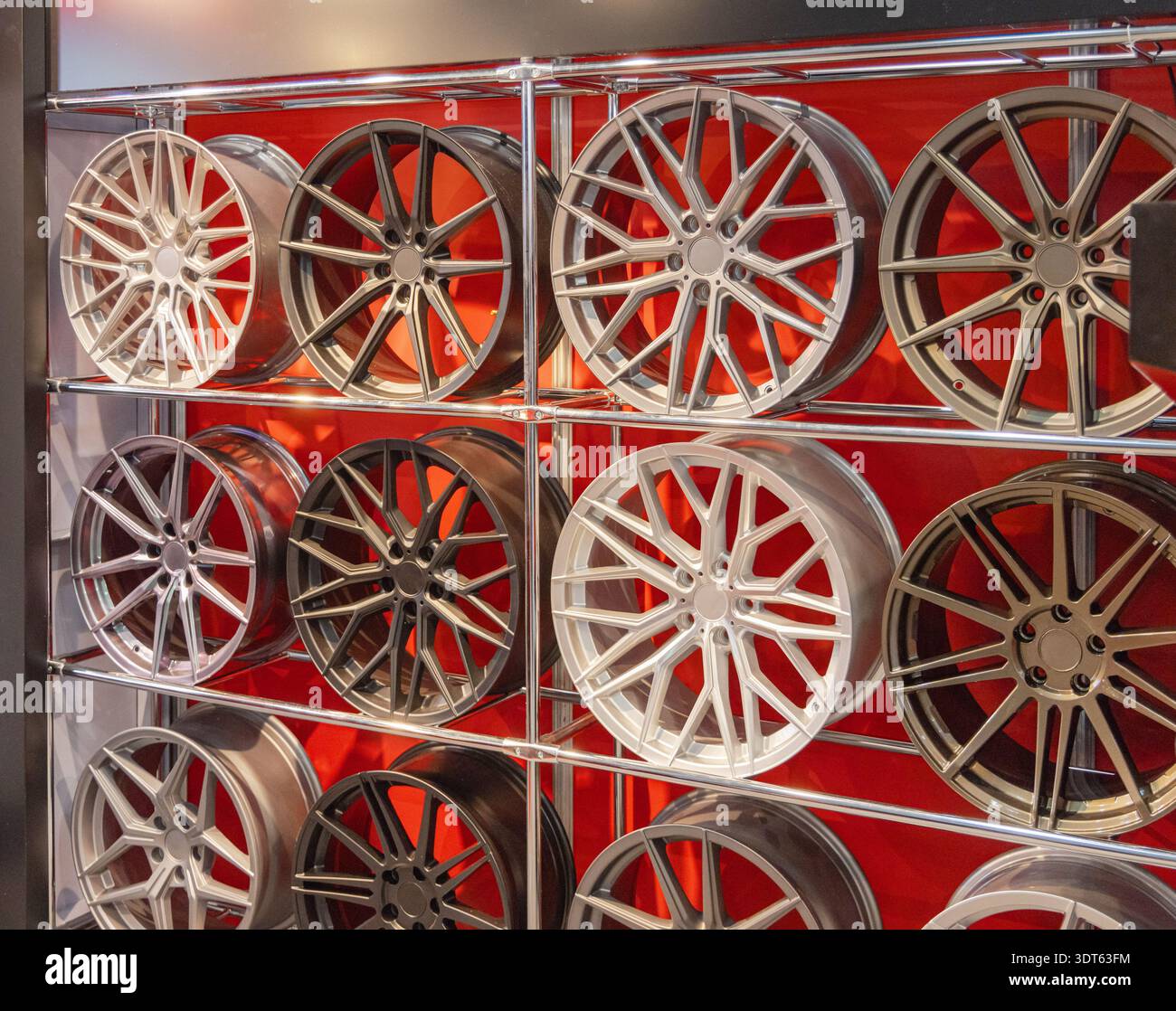 Rims Or Rack Aluminium Alloy Rims Spokes Wheels for Modern Cars in Rack Stock Photo ...