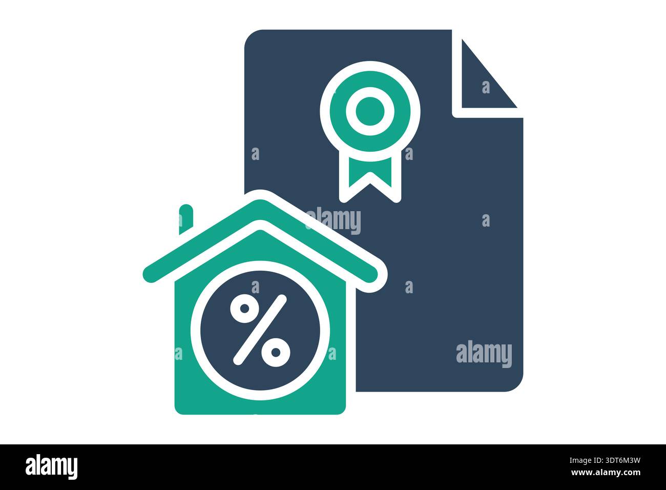 Mortgage solid icon. Icon related to loan. bank elements vector illustration Stock Vector