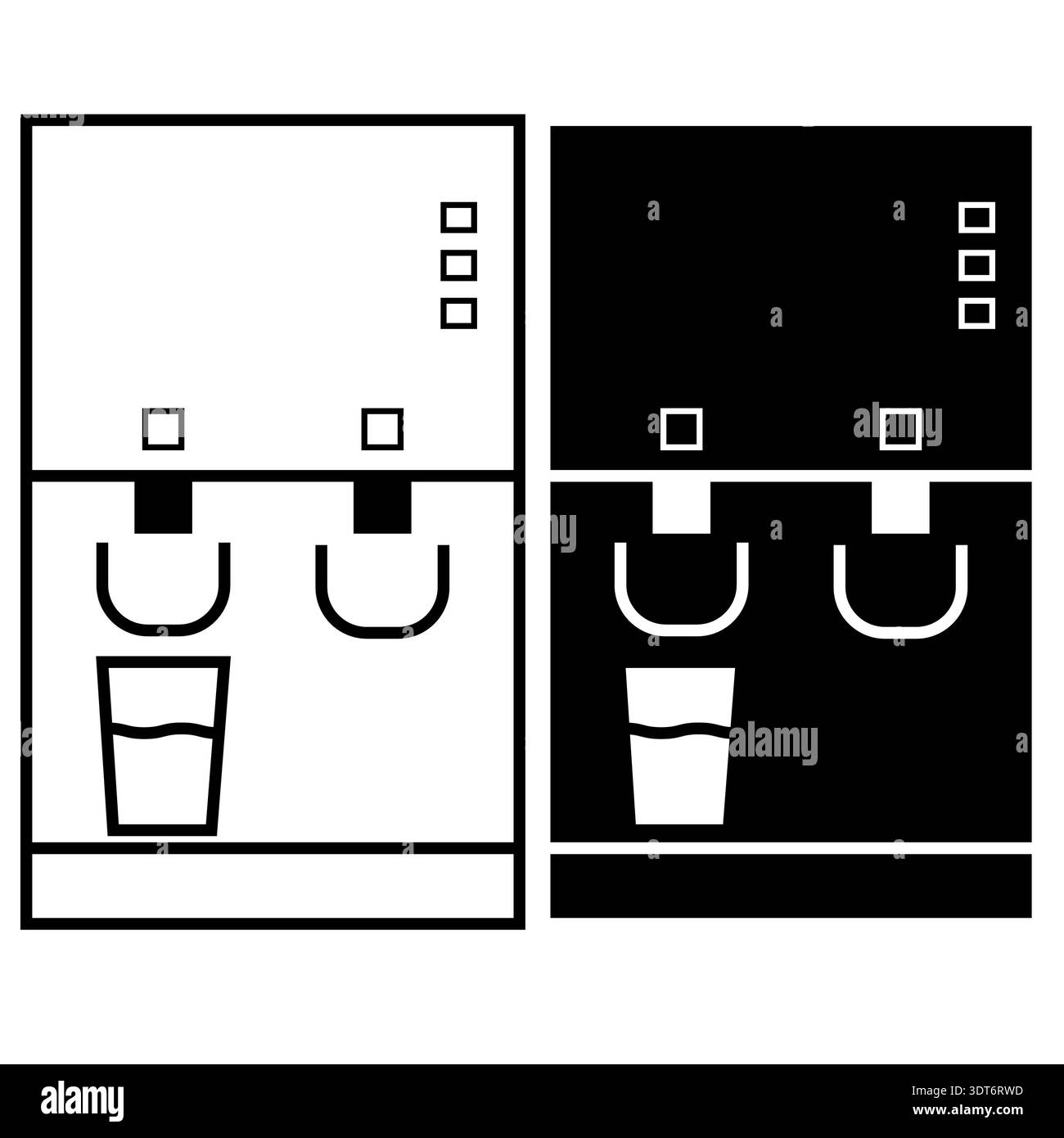 Water purifier icon. Mineral water machine sign. Office water purifier ...