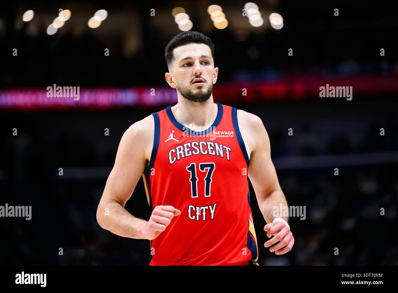 Matkovic Nba New Orleans Pelicans forward-center Karlo Matković (17) standing in the ...