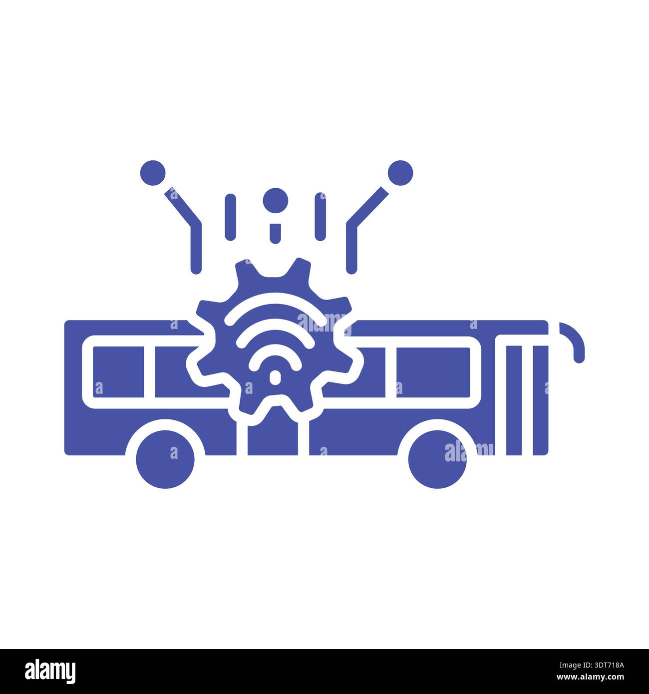 Public transportation analysis color flat icon. Vector isolated element. Editable stroke. Stock Vector