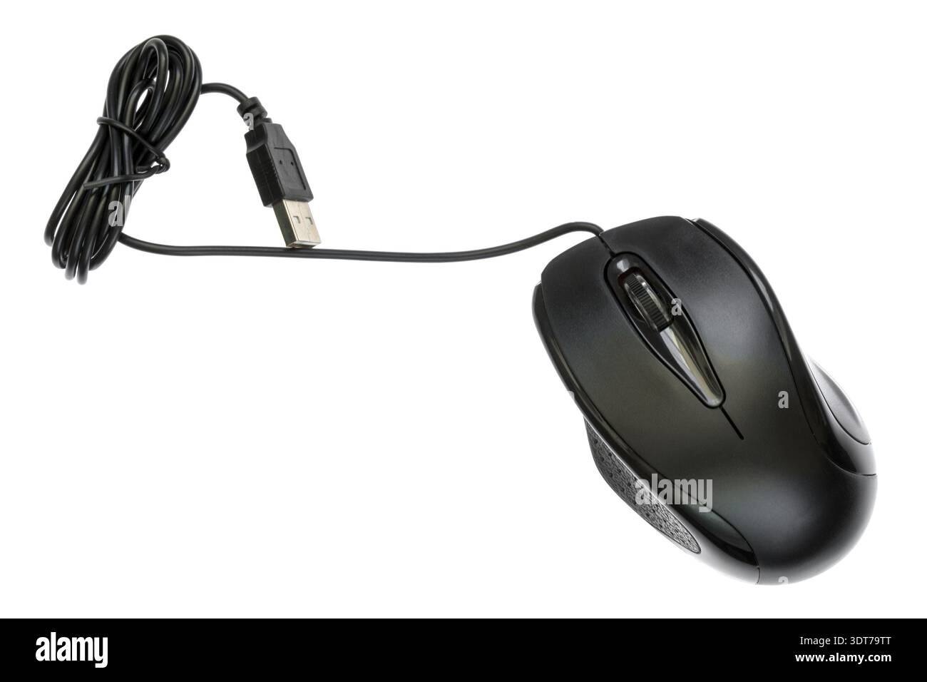 Wired computer mouse isolated on white background Stock Photo