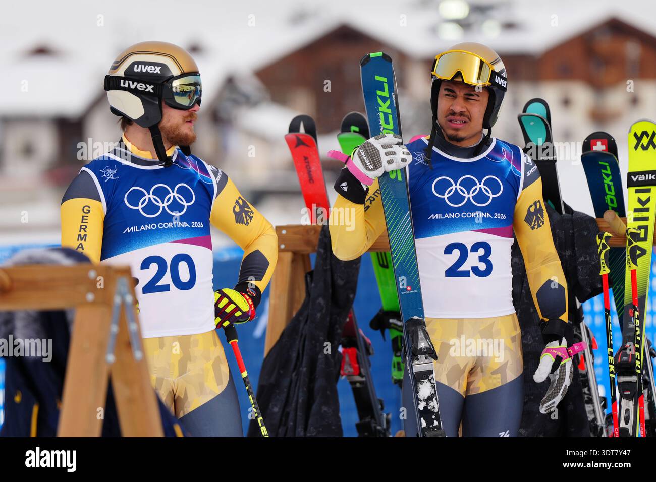 Germany's Cornel Renn (20), left, and Germany's Florian Fischer (23 ...