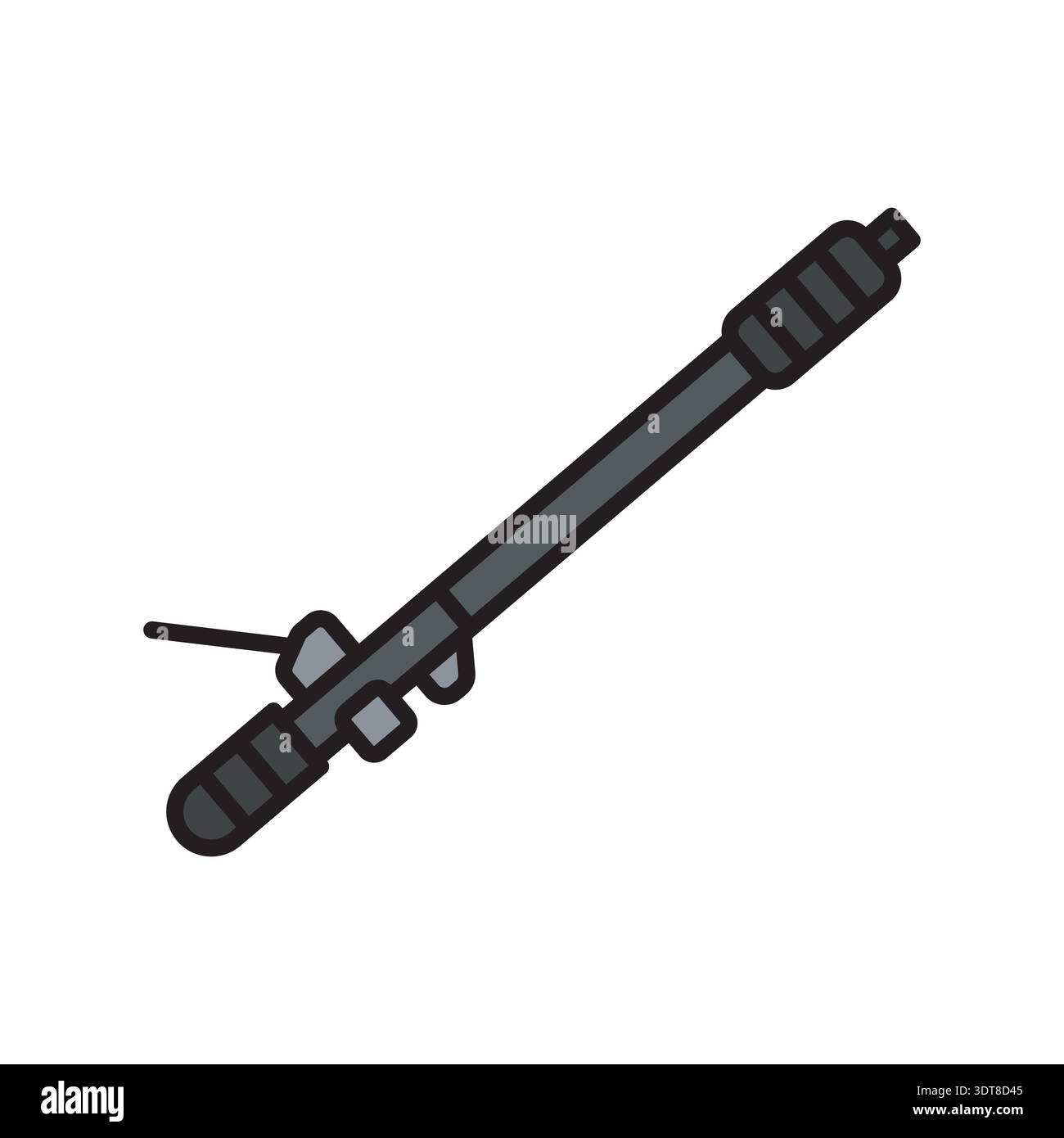 Steering rack black line icon. Vector isolated element.Editable stroke ...