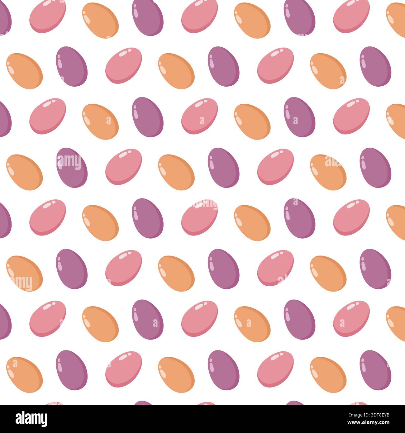 Colorful Easter Egg Pattern Seamless Stock Vector