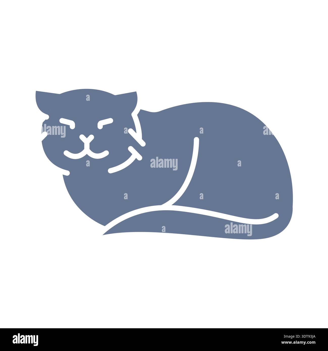 pallass cat color flat icon for digital and print projects. Asian ...