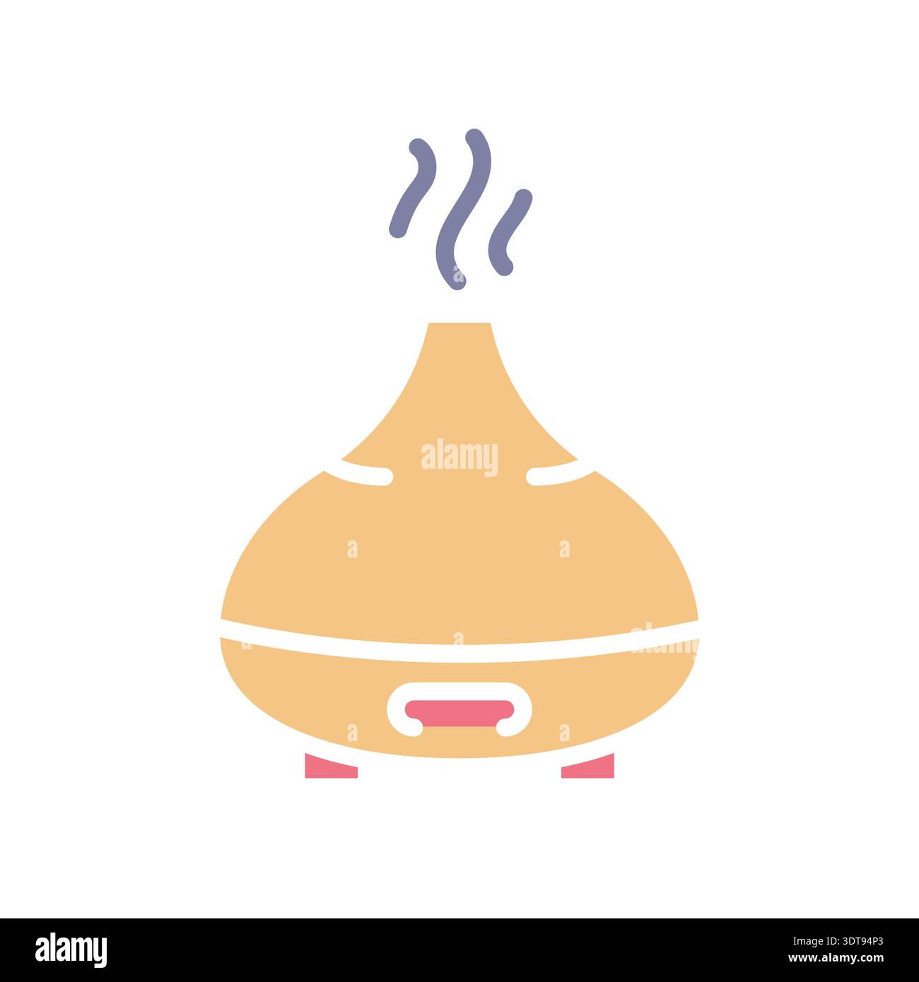 aroma diffuser black line icon. Vector isolated element.Editable stroke Stock Vector