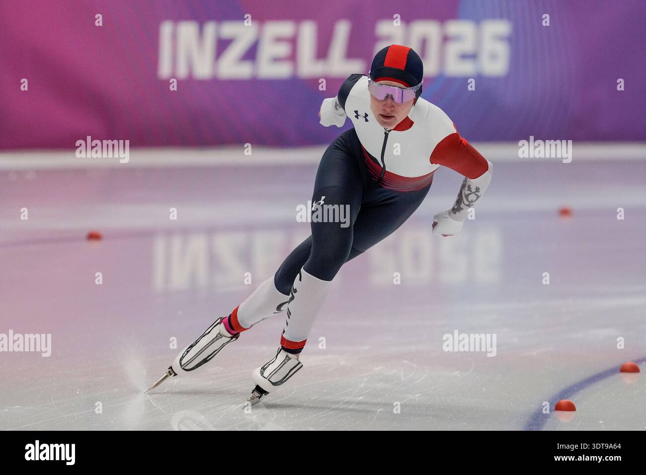 INZELL, GERMANY - FEBRUARY 21: Veronika Dykastová of Czech Republic ...
