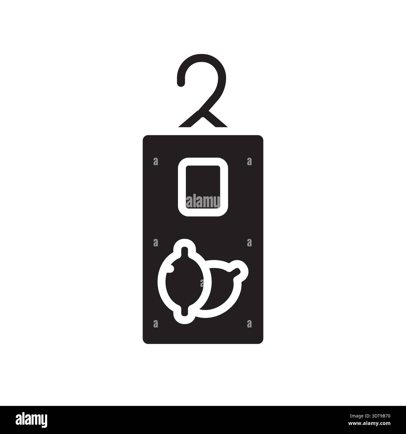 Sachet black line icon. Vector isolated element.Editable stroke Stock Vector