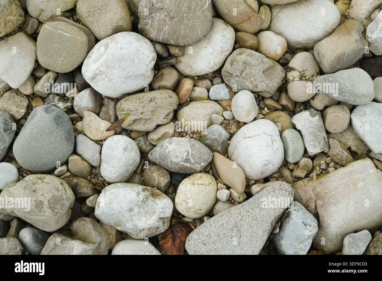 Natural River Stone Background and Texture. Stock Photo