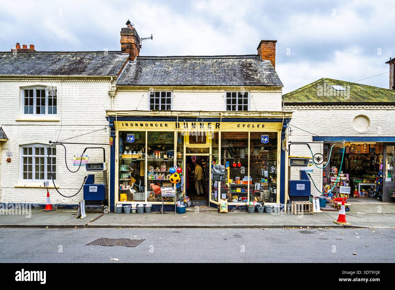Old Village Shop and Petrol Station, Montgomery, Powys, Wales, UK Stock  Photo - Alamy