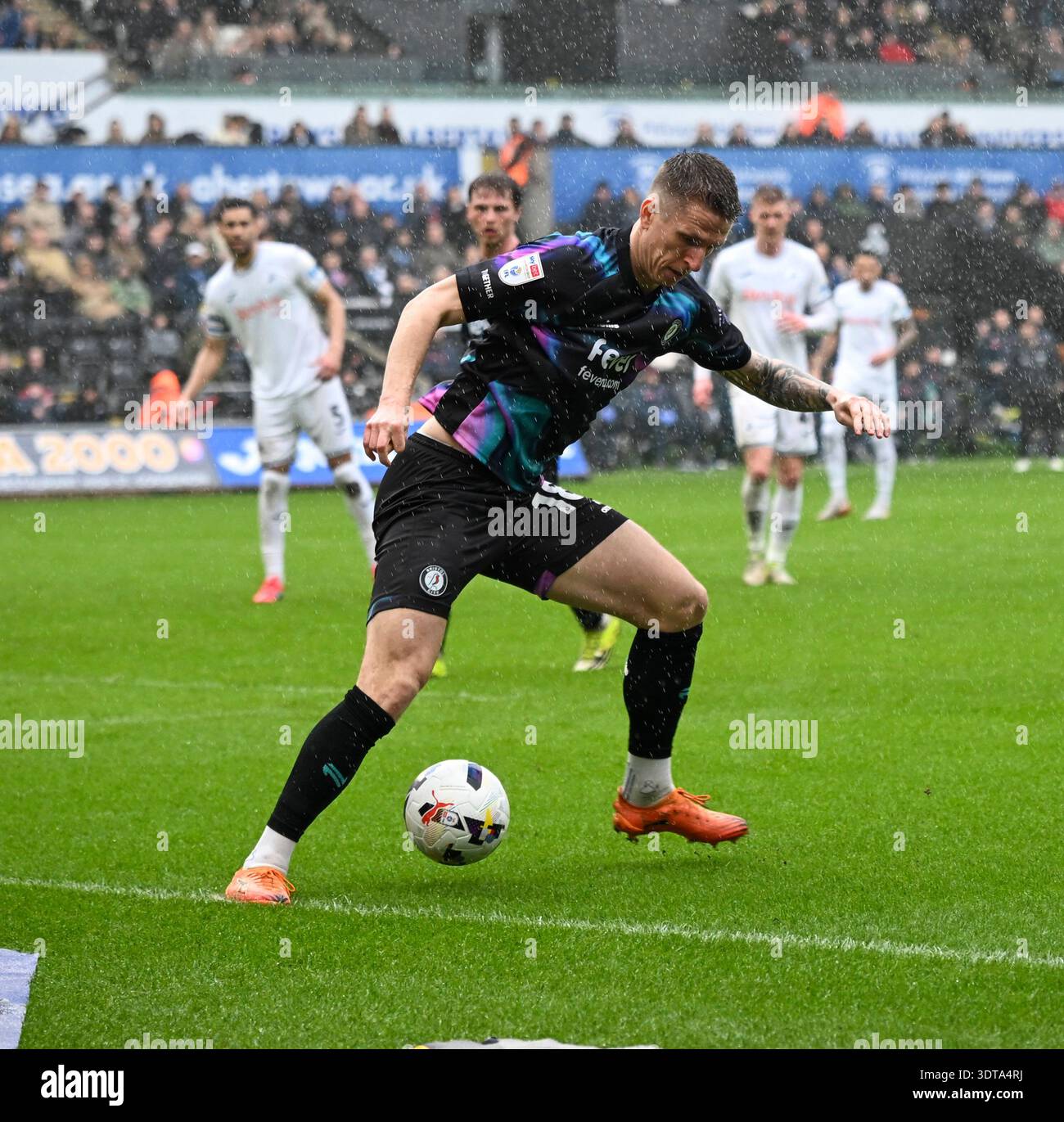 Emil Riis 21st February 2026; Swansea com Stadium, Swansea, Wales; EFL ...