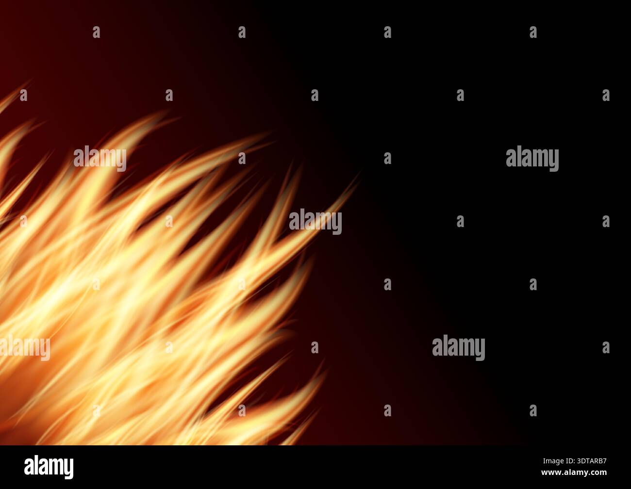 Fire Flames Background. Vector Illustration. Stock Vector