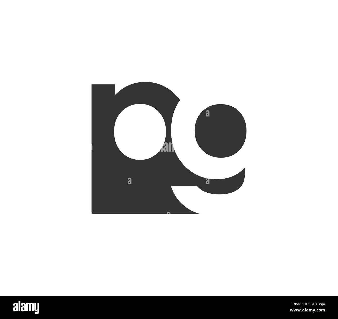 PG creative geometric initial based modern and minimal logo. Letter p g trendy fonts. Universal professional elegant techno vector design. Stock Vector