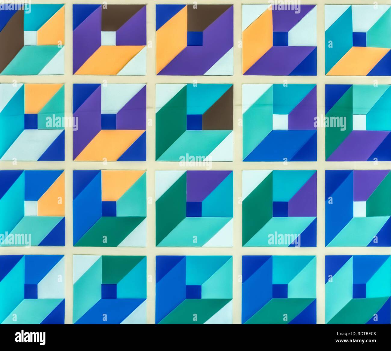 Interlocking squares in shades of orange hi-res stock photography and ...