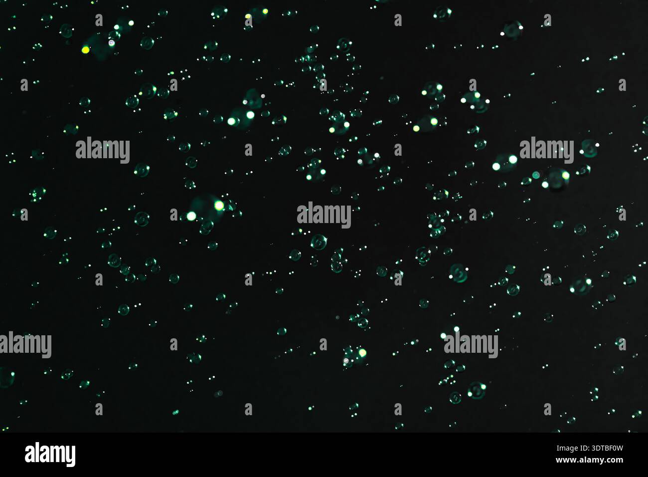 Soap bubbles on the dark background Stock Photo