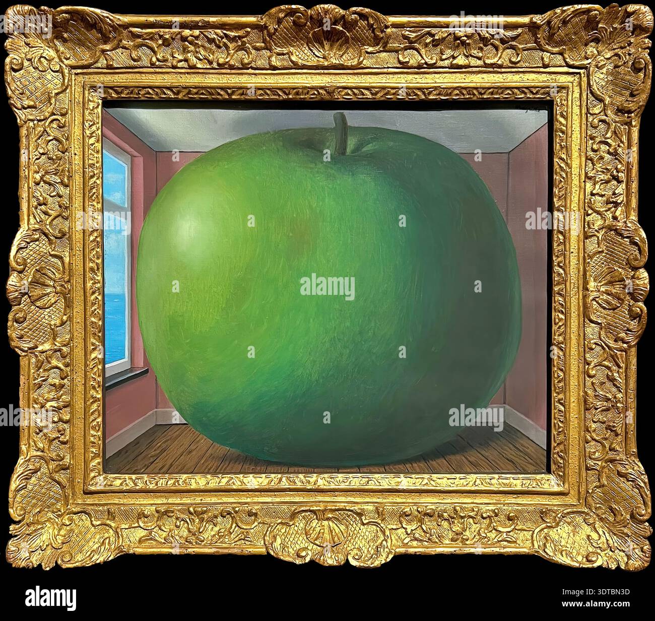 René Magritte – The Listening Room, 1952 – Surrealist giant green